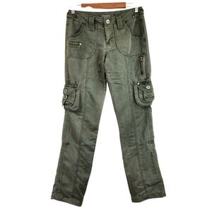 Marrakech Pants Women's Size 25 Anthropologie Cargo Gorpcore‎ Utility Army Green